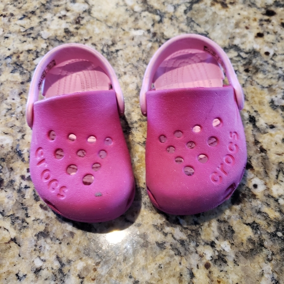 CROCS Shoes Crocs Little Girl Pink Lightweight Clogs Poshmark